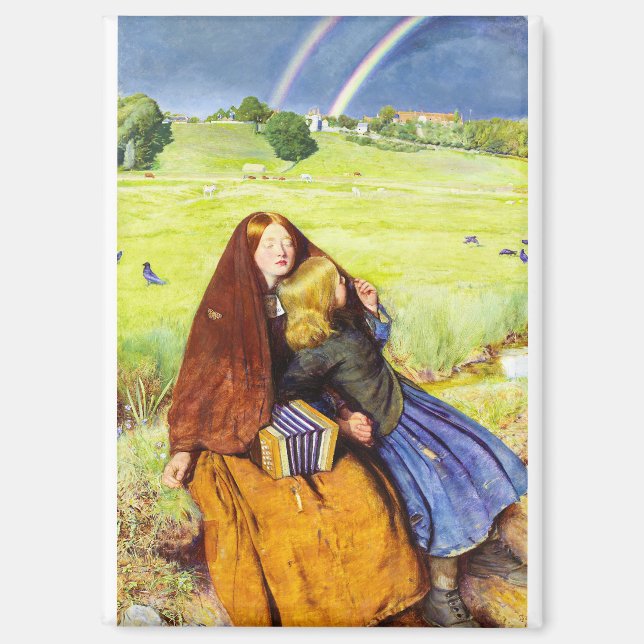 Aimant La fille aveugle par John Everett Millais (Recto)