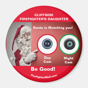 Aimant LA FILLE DU FIREFIGHTER DE CLIFFSIDE Père Noël reg