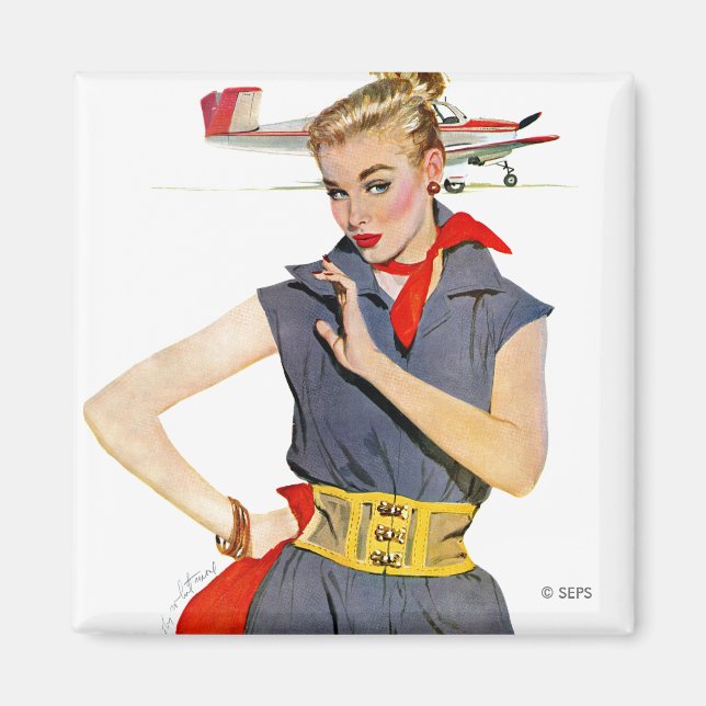 Aimant La fille qui a volé des avions (Devant)