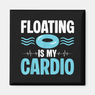 Aimant La flottaison est mon cardio ol humour fitness
