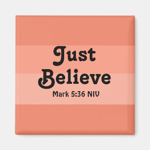 Aimant La foi chrétienne Croit Juste La Bible Verse Saumo