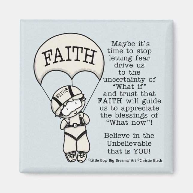 Aimant La foi guidera (Devant)