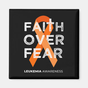 Aimant La foi sur la peur Orange Ribbon combattre la leuc