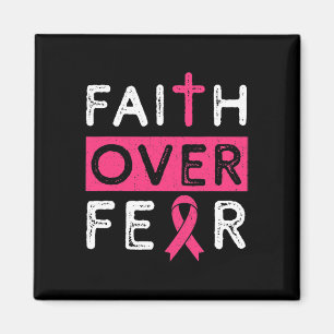 Aimant La foi sur la peur Pink Ribbon Cancer du sein Prix
