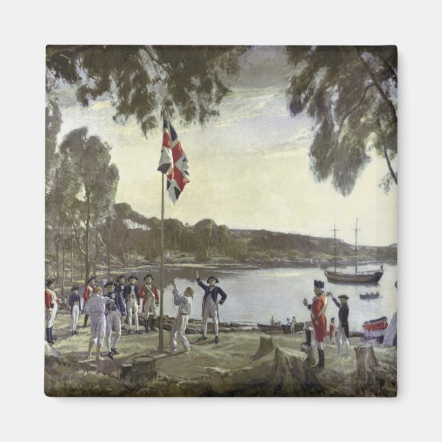 Aimant La fondation de l'Australie par le capitaine Arthu (Devant)