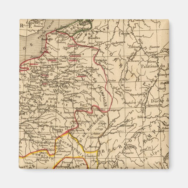 Aimant La France 1180 a 1223 (Devant)