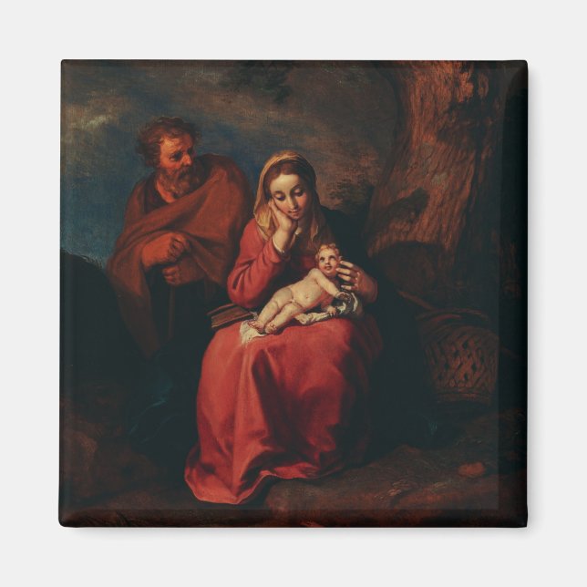 Aimant La Fuite en Égypte par Abraham Bloemaert  (Devant)