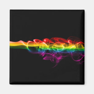 Aimant La fumée arc-en-ciel de SlipperyJoe vapeur ondulat