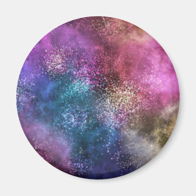Aimant La Galaxie colorée (Devant)