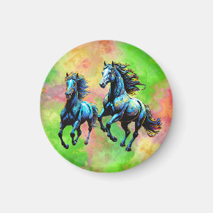 Aimant La galerie des chevaux dans la fosse matinale
