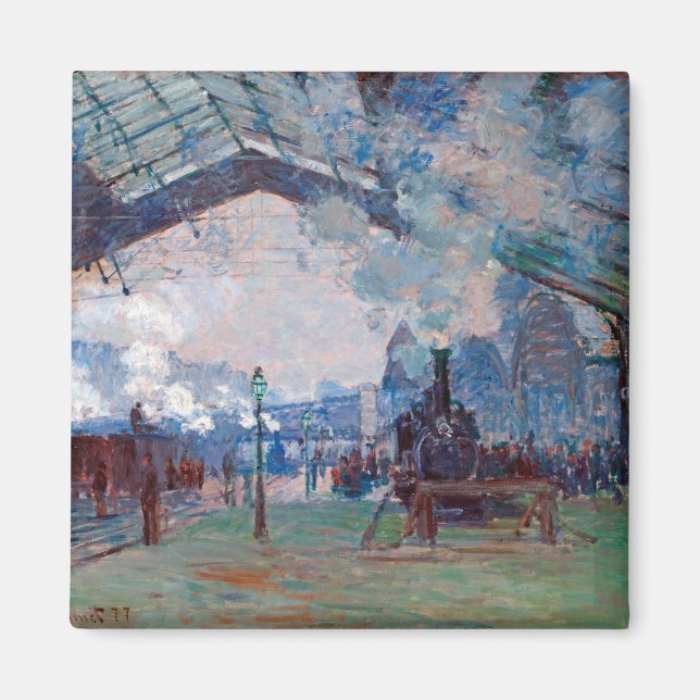 Aimant La gare Saint-Lazare, Monet (Devant)