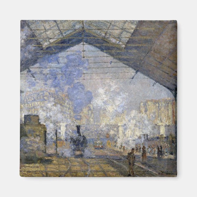 Aimant La gare Saint-Lazare, Monet (Devant)