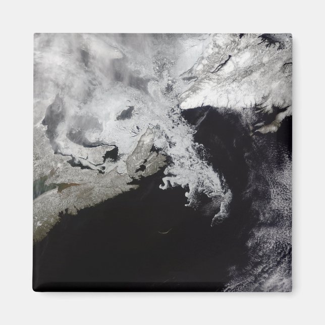 Aimant La glace de mer remplit le golfe du Saint-Laurent (Devant)