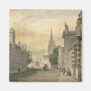 Aimant La grand-rue, Oxford, gravé par G. Hollis