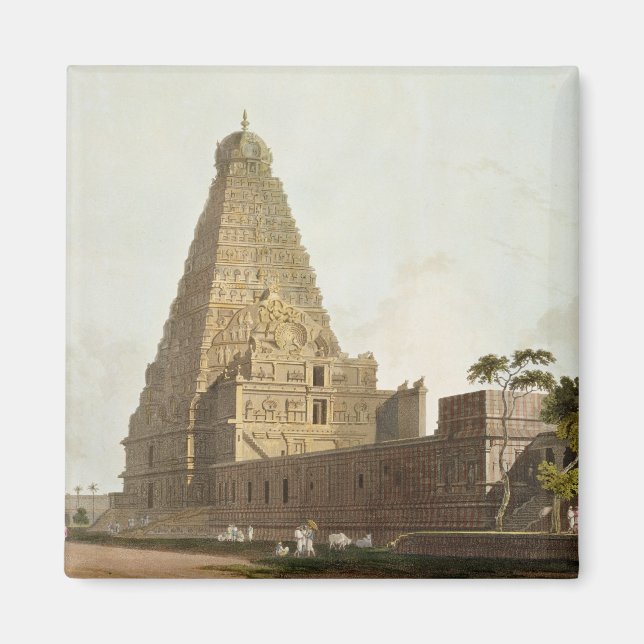 Aimant La Grande Pagode, Tanjore, assiette XXIV de 'Orien (Devant)
