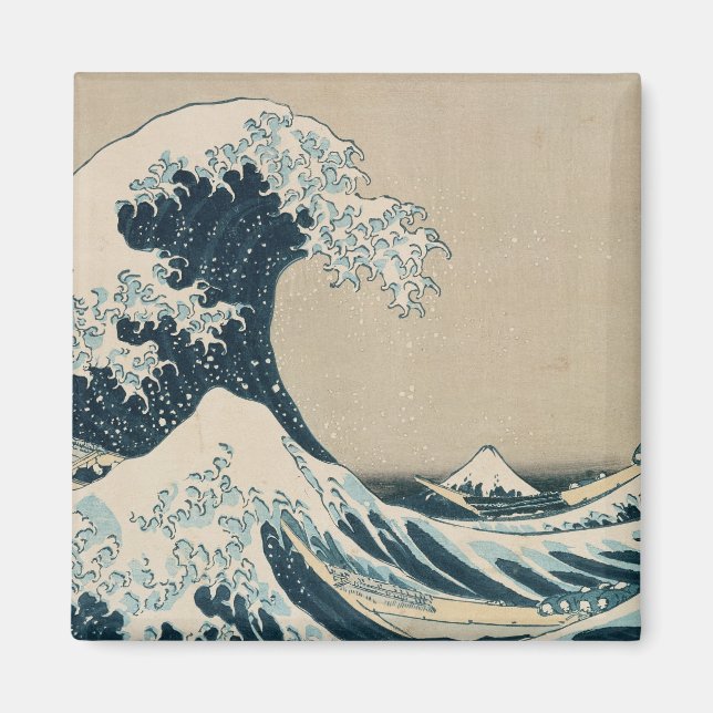 Aimant La Grande Vague au large de Kanagawa (Devant)
