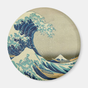 Aimant La Grande Vague au large de Kanagawa par Katsushik