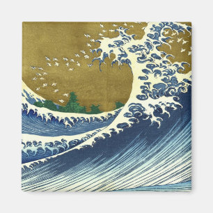 Aimant La grande vague de Kanagawa, chef-d'œuvre de Hokus