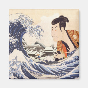 Aimant La Grande Vague Ukiyoe Collages