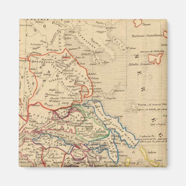 Aimant La Grece et parties de l'Asie Mineure, av JC 1190 (Devant)