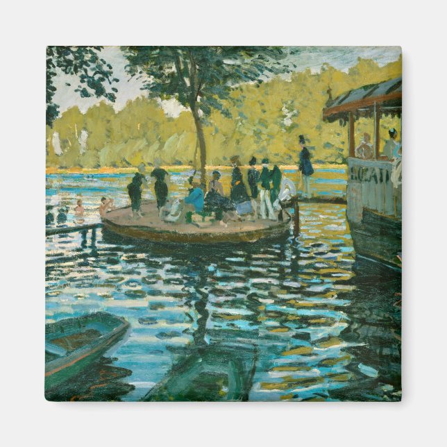 Aimant La Grenouillère - Claude Monet - 1869 (Devant)