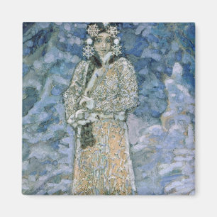 Aimant La jeune fille de neige, un croquis pour l'opéra