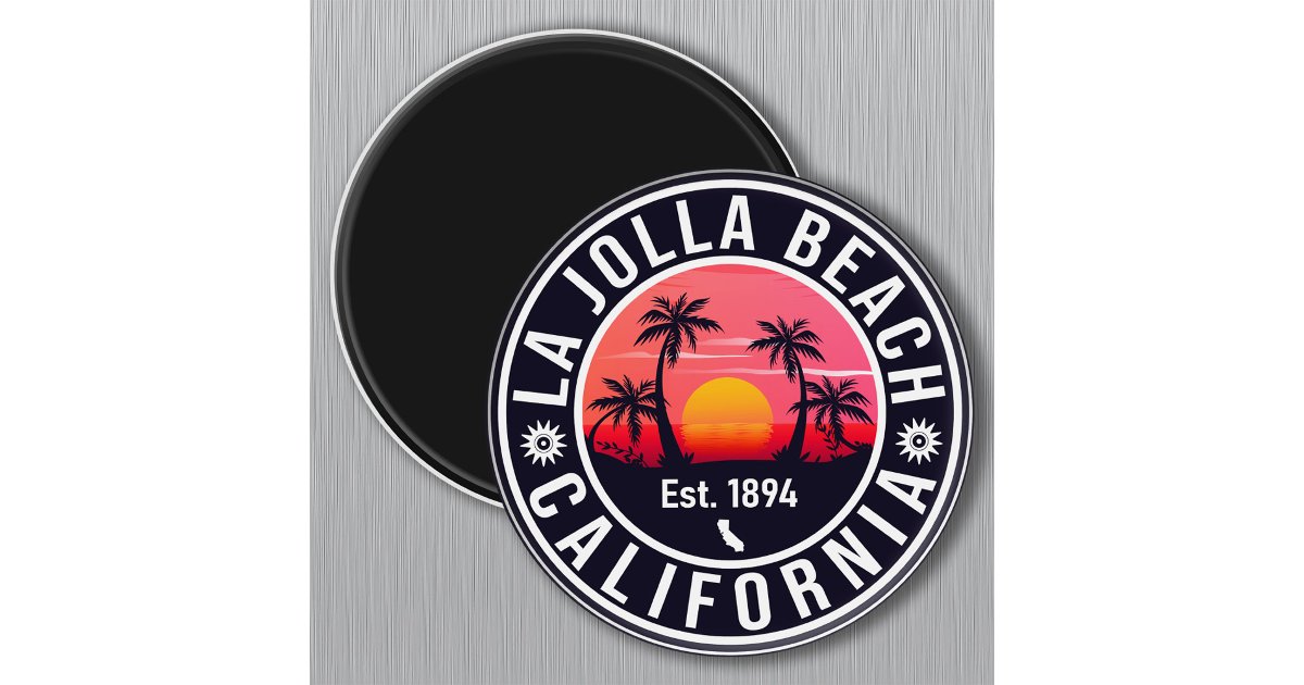 Aimant La Jolla Cove San Diego California Souvenirs | Zazzle.fr