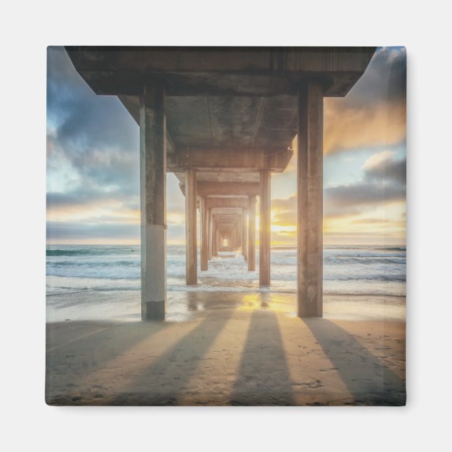 Aimant La Jolla, Scripps's Pier at Sunset | San Diego (Devant)