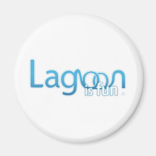 Aimant La lagune est logo d'amusement