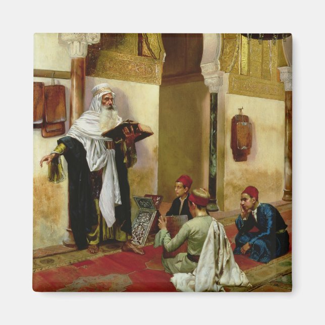 Aimant La leçon (huile sur toile) (Devant)
