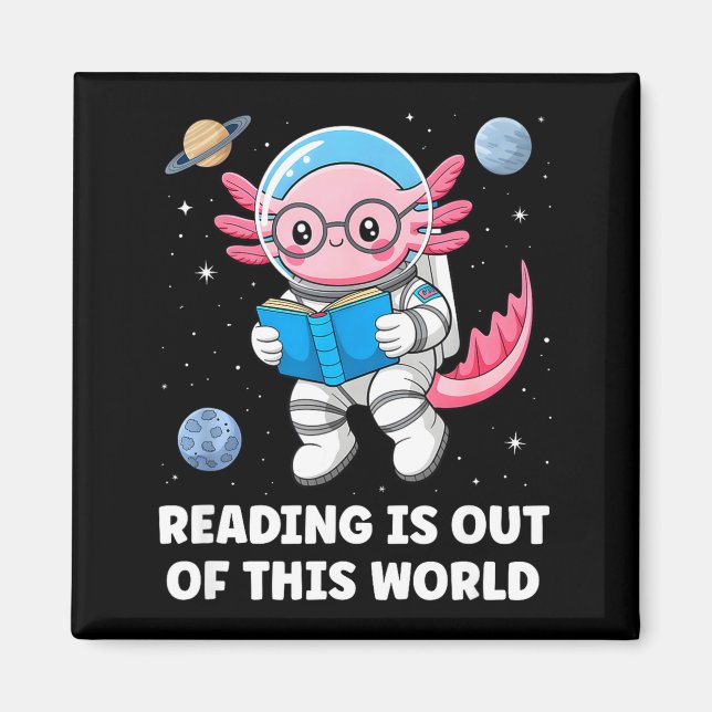 Aimant La lecture est hors de ce monde  (Devant)