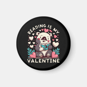 Aimant La lecture est ma Saint-Valentin