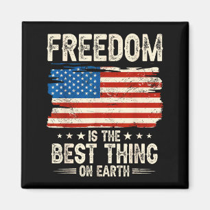 Aimant La liberté est la chose sur terre drapeau usa