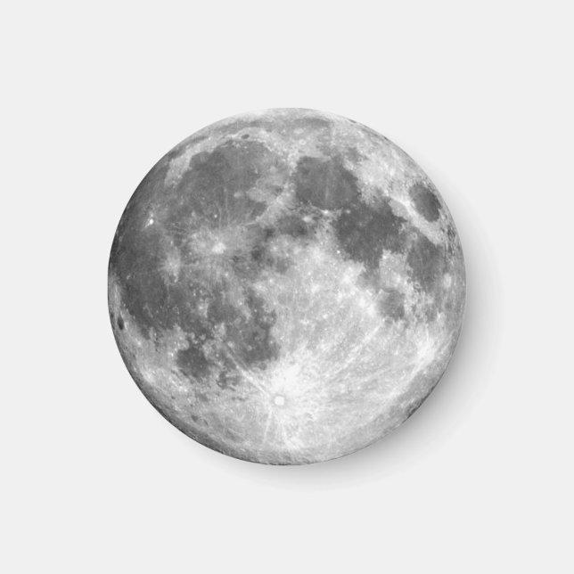 Aimant LA LUNE DE LA TERRE (système solaire) ~ (Devant)