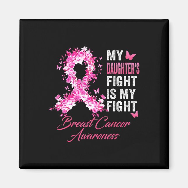 Aimant La lutte de la fille est mon combat cancer du sein (Devant)
