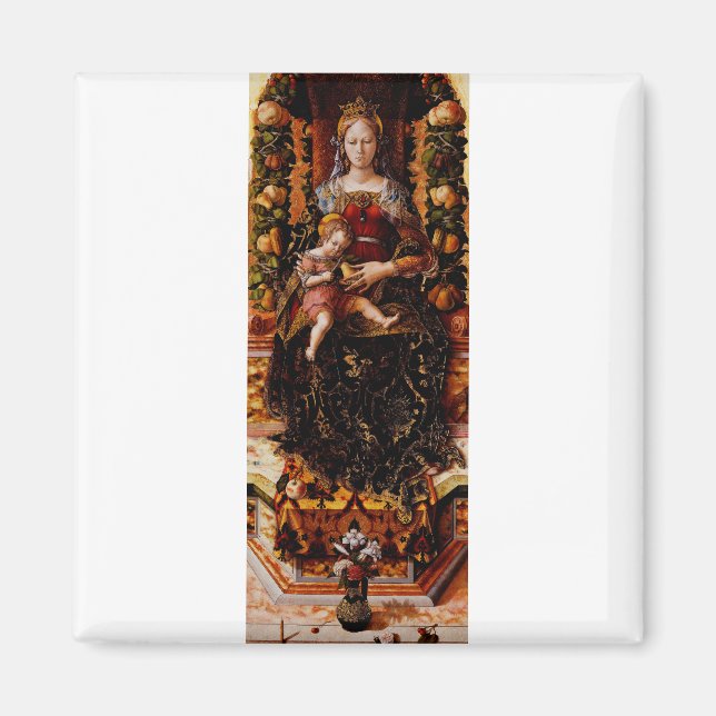 Aimant La Madonna della Candeletta Carlo Crivelli Art (Devant)