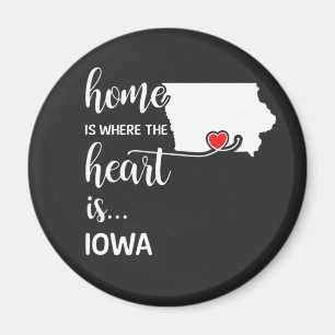 Aimant La maison de l'Iowa est le coeur