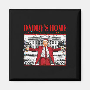 Aimant La maison de papa pour Noël Père Noël drôle Trump