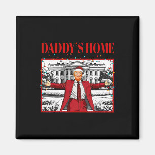 Aimant La maison de papa pour Noël Père Noël drôle Trump