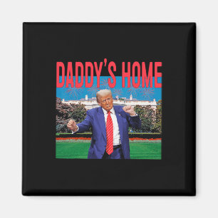 Aimant La maison de papa Trump rose Trump 2024 Prendre l'