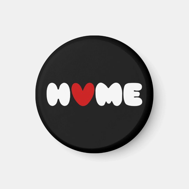 Aimant La Maison Est Là Où Le Coeur Est (Devant)