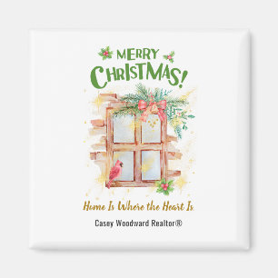 Aimant La maison immobilière est là où le coeur est budge