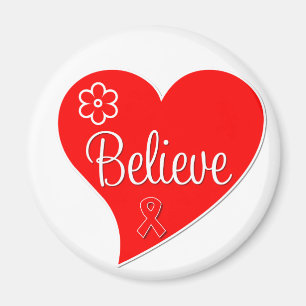 Aimant La maladie cardiaque croient le coeur rouge