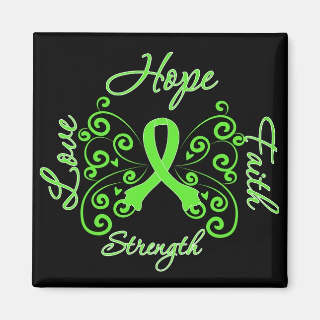 Aimant La maladie de Lyme Hope Motto Butterfly (Devant)