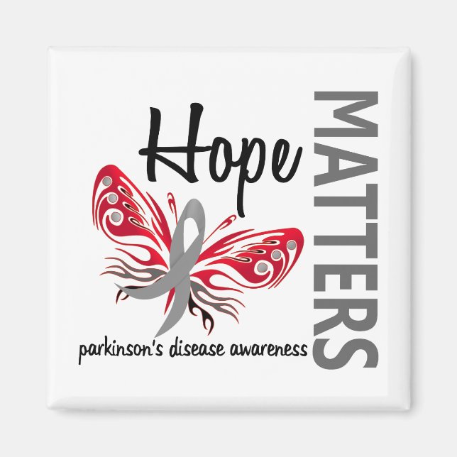 Aimant La maladie de Parkinson, le papillon Hope Matters (Devant)