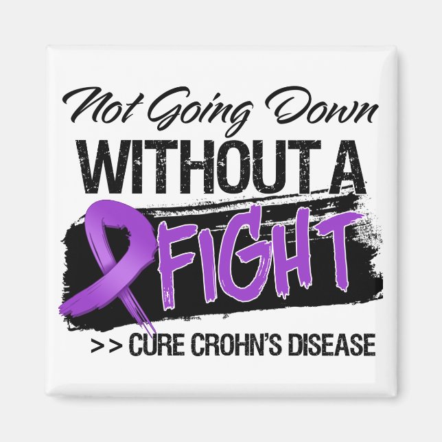Aimant La maladie des Crohns ne descend pas sans un comba (Devant)