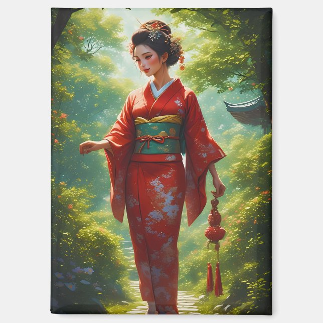 Aimant La marche du Kimono (Recto)