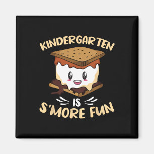 Aimant La maternelle est plus amusante Camping de s'mores