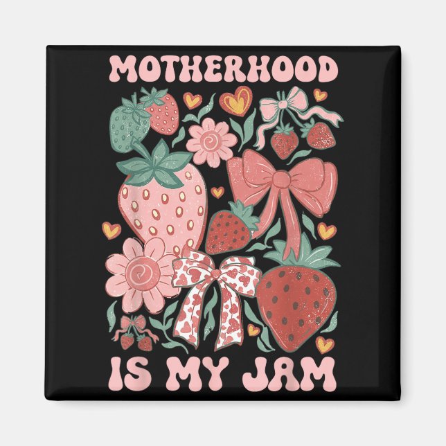 Aimant La maternité est Jam Boho fraise graphique Mamans (Devant)