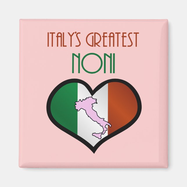 Aimant La meilleure Noni d'Italie (Devant)
